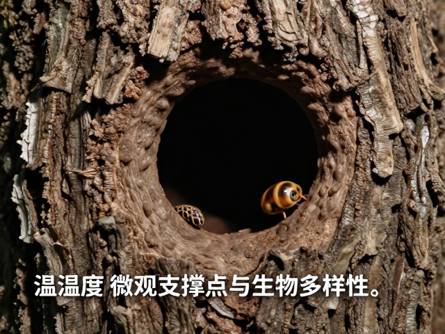 温湿度如何影响树皮洞穴生态？揭秘微观支撑点与生物多样性