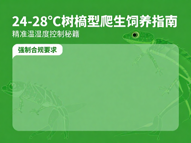24-28℃树栖型爬虫饲养指南，精准温湿度控制秘籍