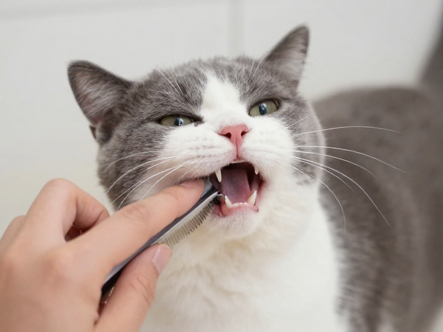 猫咪牙齿咬合异常?结合梳毛技巧与精神状态观察,3步识别健康隐患