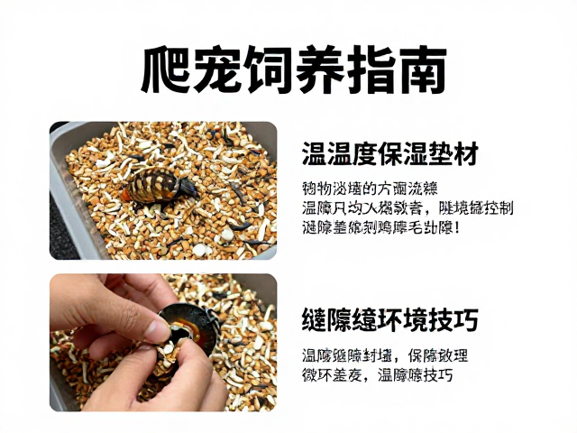 爬宠饲养指南，温湿度控制与保湿垫材、缝隙封堵技巧