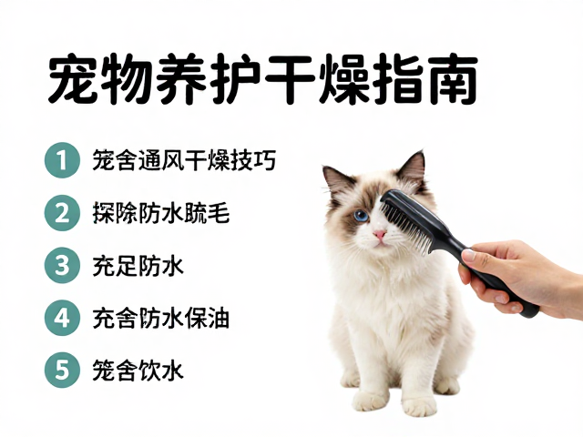 宠物护理干货，梳毛技巧，充足饮水，笼舍通风干燥指南