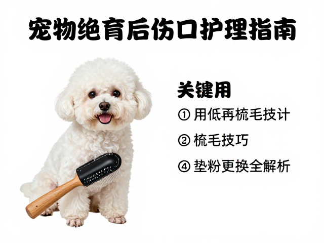 宠物绝育后伤口护理指南，梳毛技巧与垫料更换全解析
