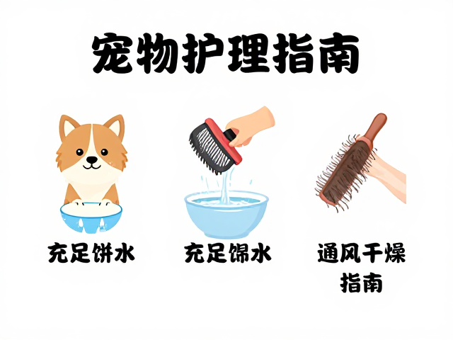 宠物护理干货,梳毛技巧,充足饮水,笼舍通风干燥指南