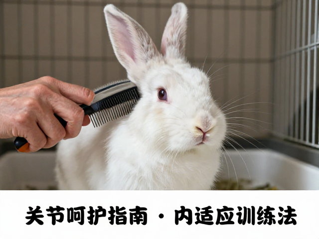 老年兔关节呵护指南,梳毛技巧与笼内适应训练法