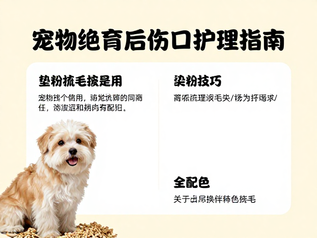 宠物绝育后伤口护理指南，梳毛技巧与垫料更换全解析