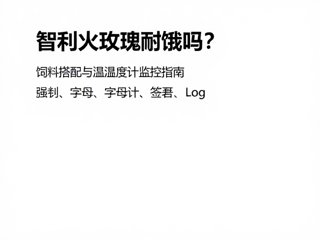 智利火玫瑰耐饿吗？饲料搭配与温湿度计监控指南