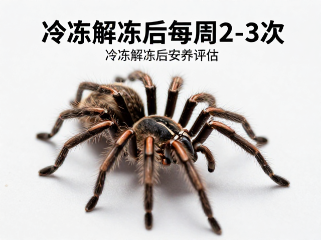 幼蛛喂食法，冷冻解冻后每周2-3次，科学喂养指南