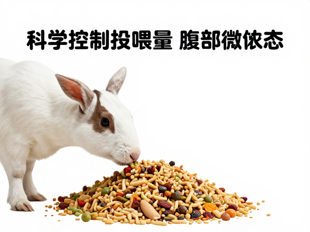喂食避免过大食物，腹部微鼓为宜，科学饲料指南