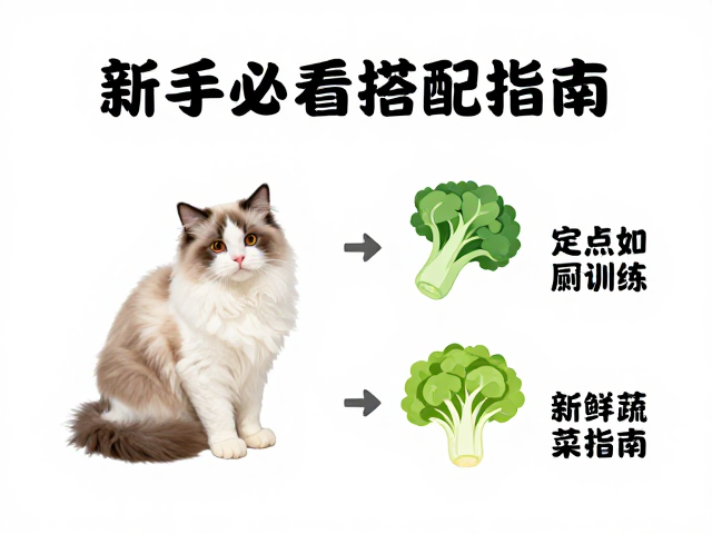 新手必看,猫咪梳毛技巧、定点如厕训练与新鲜蔬菜搭配指南