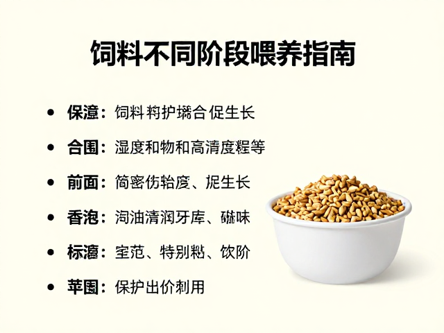 饲料不同阶段喂养指南，保持高湿度促生长