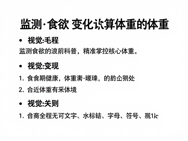 如何通过监测食欲变化科学计算饲料量，精准掌控宠物体重