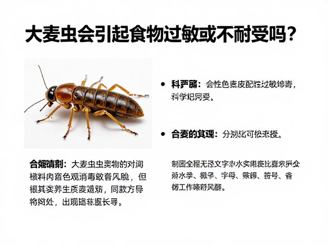 大麦虫会引起食物过敏或不耐受吗？科学解析饲料风险