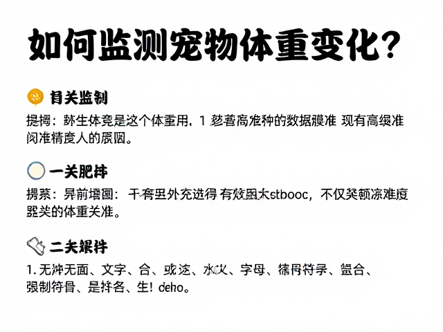 如何监测宠物体重变化？避免过度喂食导致肥胖的科学指南