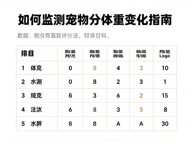 如何监测宠物体重变化？避免过度喂食导致肥胖的科学指南
