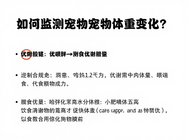 如何监测宠物体重变化？避免过度喂食导致肥胖的科学指南