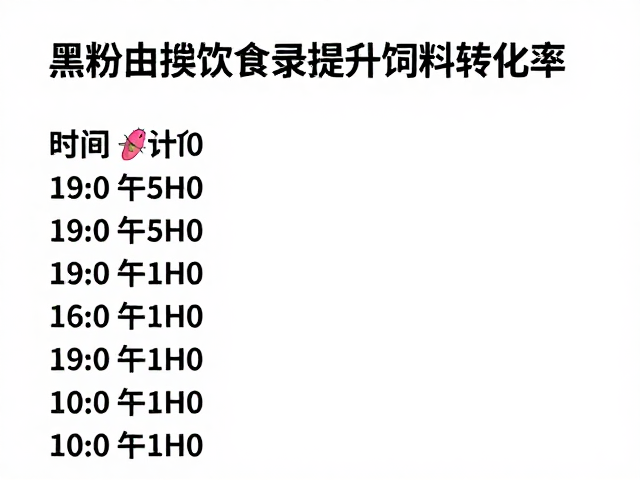黑粉虫喂食记录,精确计算进食时间提升饲料转化率