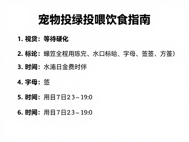 刚蜕皮后等待硬化，如何记录宠物进食时间？饲料投喂指南