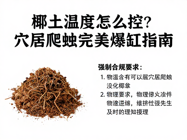 椰土温湿度怎么控？穴居爬虫完美爆缸指南