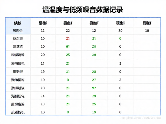 温湿度与低频噪音数据记录，如何精准监测与合规分析