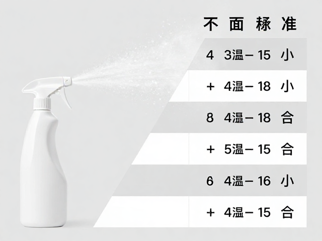 喷雾瓶加湿标准，温湿度与空间大小对照指南