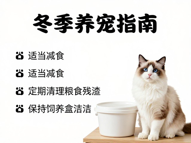 冬季养宠指南，适当减食，定期清理饲料残渣，保持饲养盒洁净