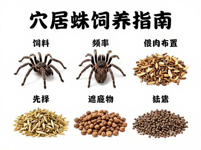 穴居蛛饲养指南，饲料选择、喂食频率与遮蔽物布置全解