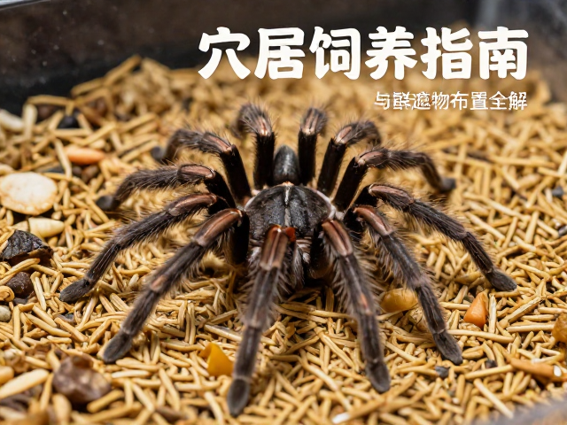 穴居蛛饲养指南，饲料选择、喂食频率与遮蔽物布置全解