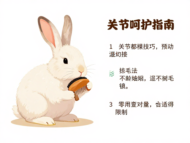 老年兔关节呵护指南,梳毛技巧与零食适量限制