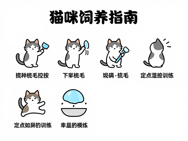 猫咪饲养指南,梳毛技巧、温湿度控制与定点如厕训练