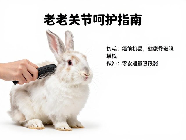 老年兔关节呵护指南，梳毛技巧与零食适量限制
