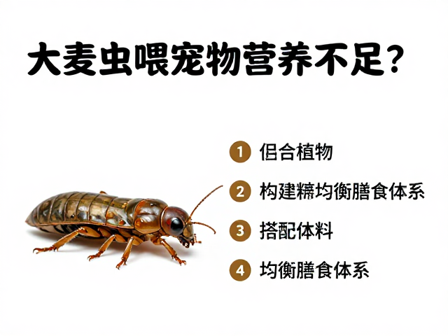 大麦虫喂宠物营养不足？搭配饲料均衡喂食指南