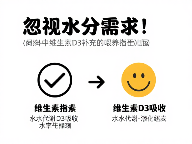 忽视水分需求！饲料中维生素D3补充的误区与科学喂养指南