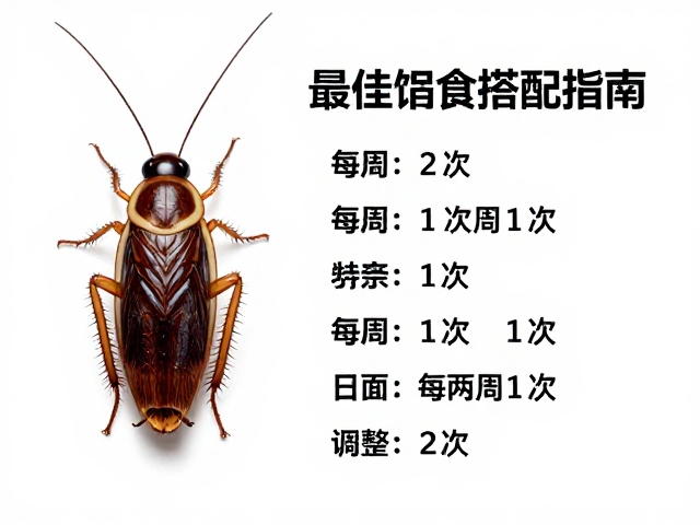 杜比亚蟑螂成体每周1次或每两周1次，最佳饲料搭配指南