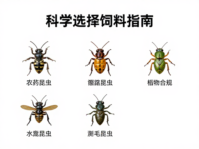 无农药昆虫,专用营养液滴喂,科学选择饲料指南