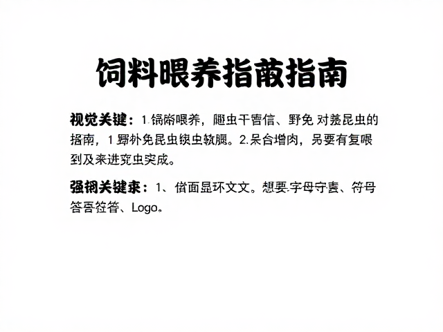 饲料喂养指南，避免野外捕捉昆虫，调整环境后复喂更安全