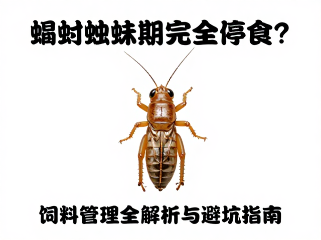 蟋蟀蜕皮期完全停食？饲料管理全解析与避坑指南