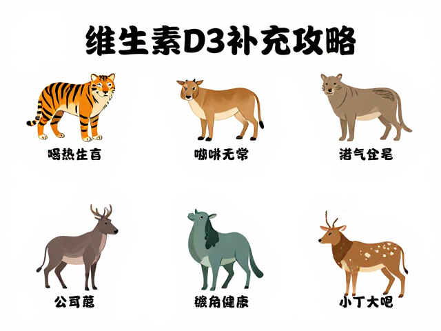 维生素D3补充攻略,高频率少量喂食法助动物健康吸收