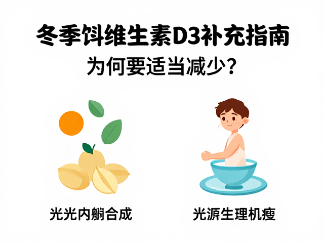 冬季饲料维生素D3补充指南，为何要适当减少？