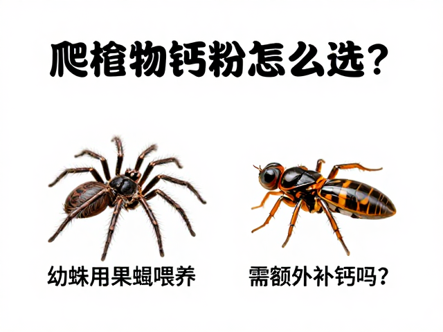 爬行动物钙粉怎么选？幼蛛用果蝇喂养需额外补钙吗？