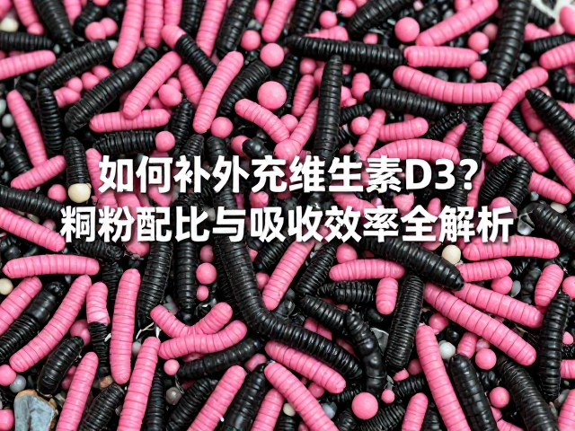 黑粉虫养殖如何补充维生素D3?饲料配比与吸收效率全解析