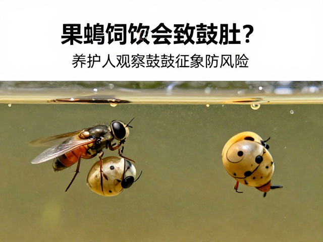 果蝇饲料会致鼓肚?养殖户观察鼓肚征象防风险