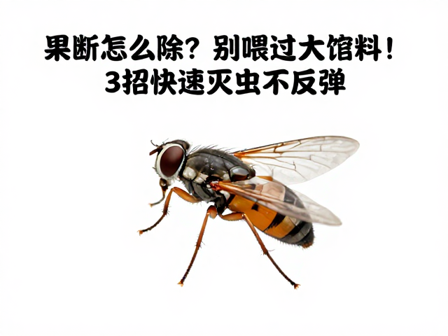 果蝇怎么除？别喂过大饲料！3招快速灭虫不反弹