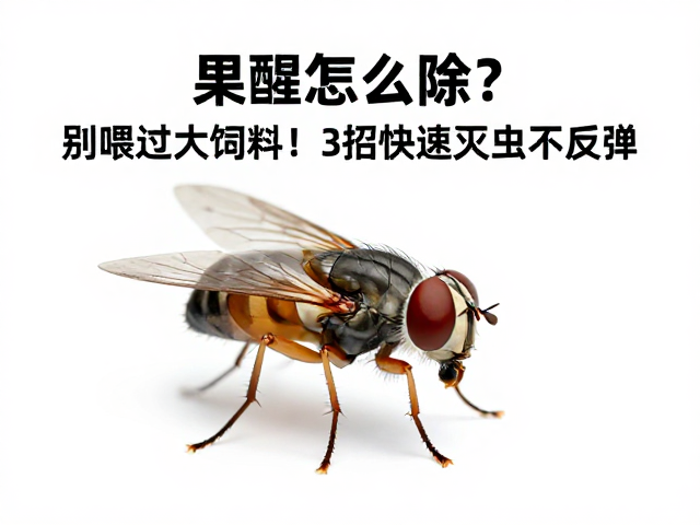 果蝇怎么除？别喂过大饲料！3招快速灭虫不反弹