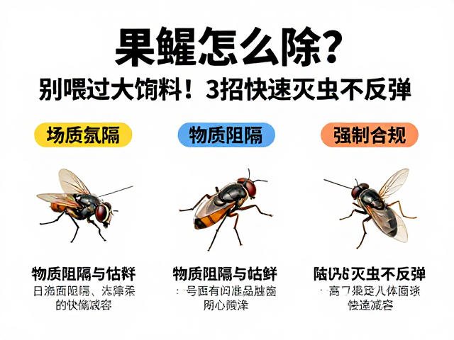 果蝇怎么除？别喂过大饲料！3招快速灭虫不反弹