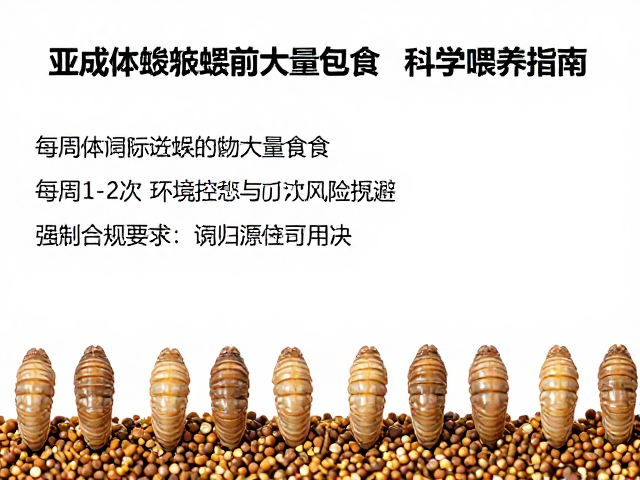 亚成体饲料蜕皮前大量进食，每周1-2次科学喂养指南