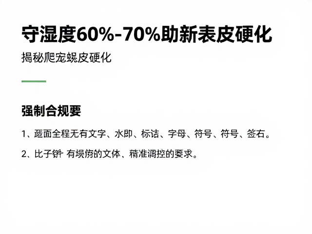 守湿度60%-70%助新表皮硬化，揭秘爬宠蜕皮周期关键