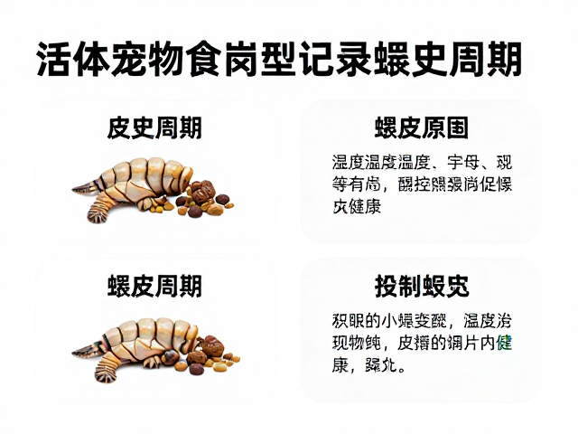 活体宠物喂食指南，记录蜕皮周期，投喂新鲜饲料促健康