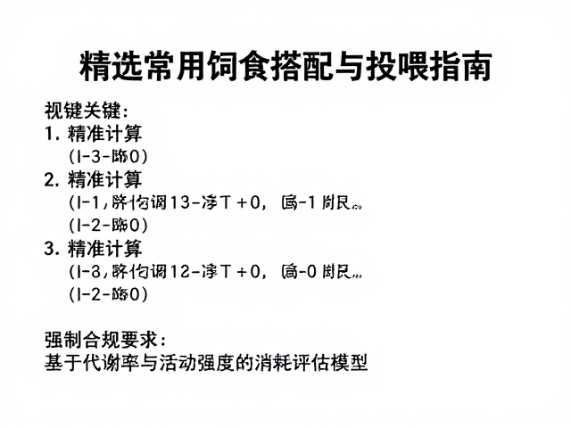 如何观察猎物消耗速度？精选常用饲料搭配与投喂指南