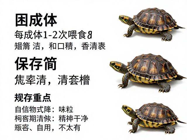亚成体每周1-2次喂食，定期清洁食槽，饲料保存指南