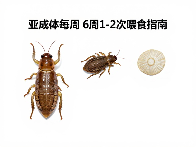 饲料管理，蜕皮期完全停食，亚成体每周1-2次喂食指南